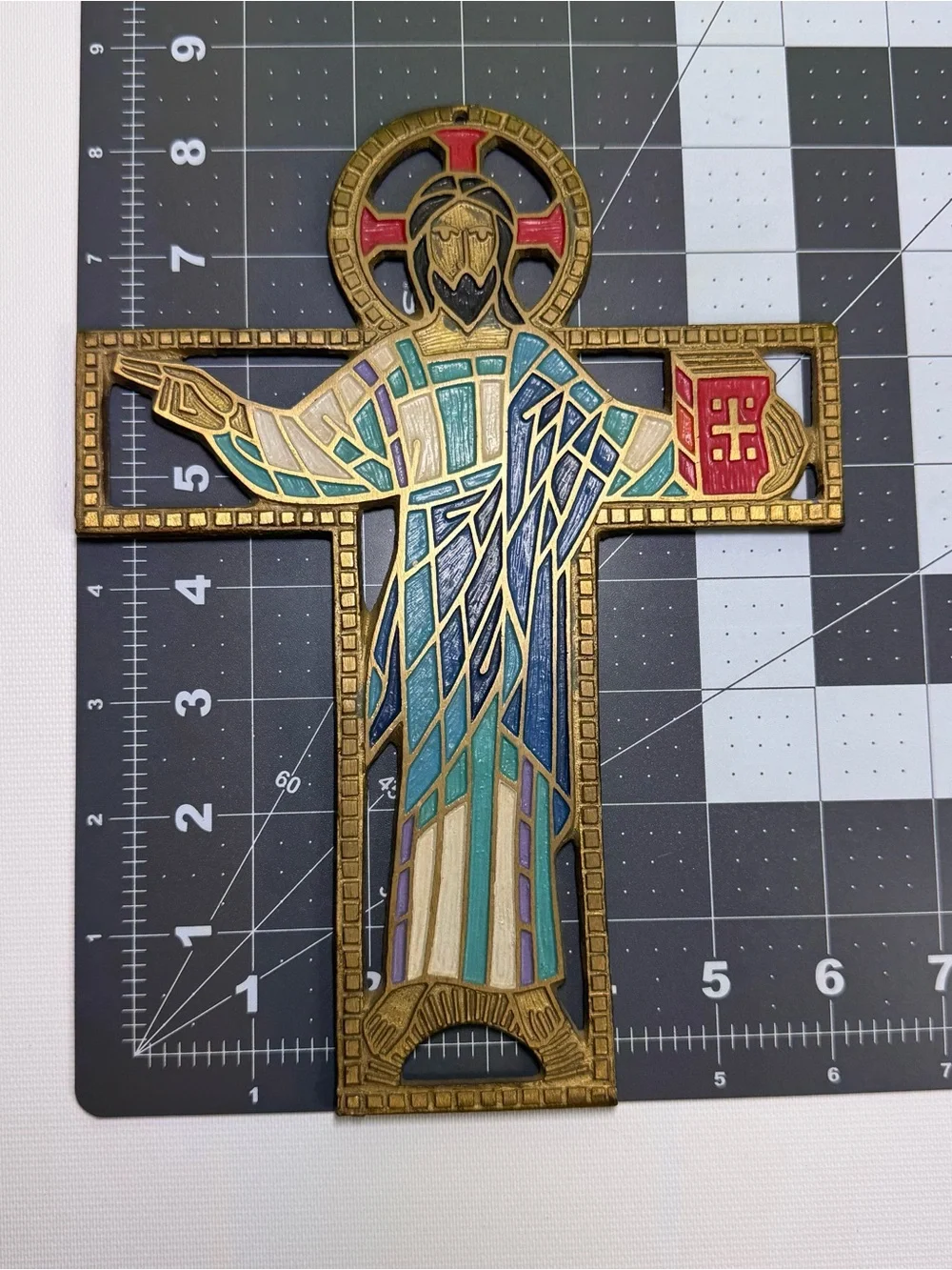Terra Sancta guild vintage cross Jesus Bible